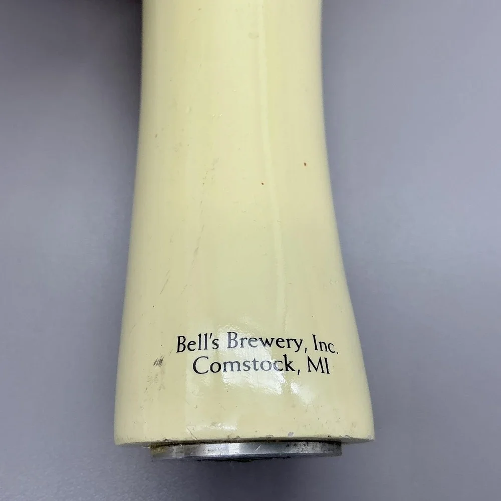 Bell's Brewery Smitten Golden Rye Ale Beer‎ Tap Handle Yellow Blue Bar Pub